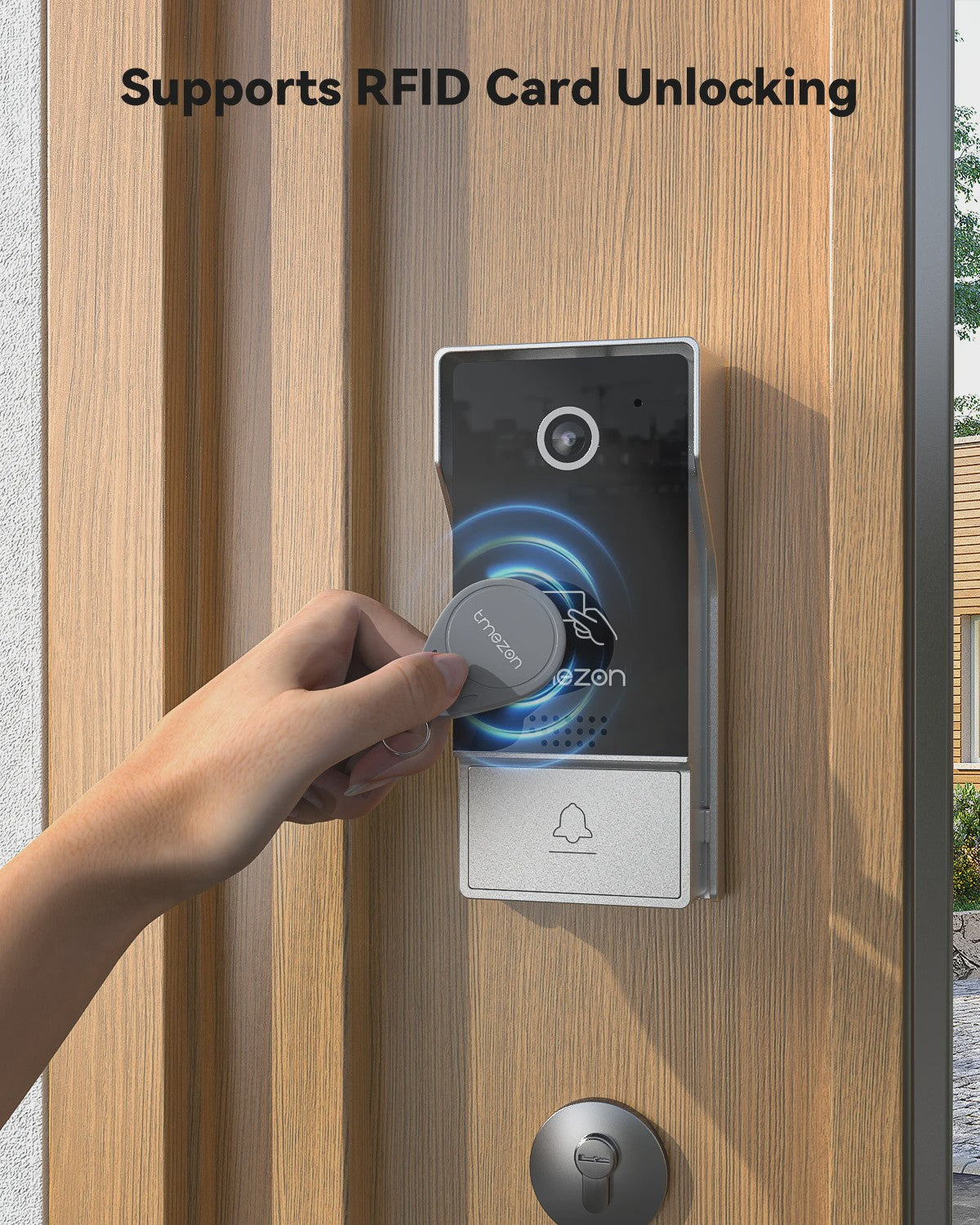 TMEZON 4-Draads Video Intercom Systeem met 7" HD Touchscreen & Tuya App