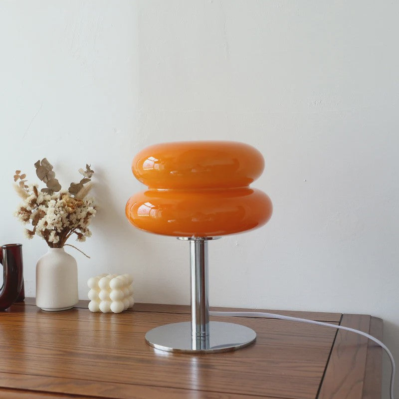 Macaron Glazen Tafellamp - Sfeervolle Verlichting met Trichromatische Dimming