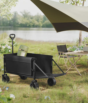 WOLTU Grote Tuinwagen 200L - Opvouwbare Handkar voor Camping, Tuin & Strand