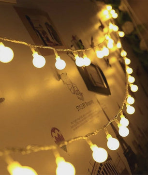 10M LED Bolletjes Lichtsnoer - USB & Batterij - Sfeerverlichting voor Tuin, Kerst, Slaapkamer & Feest