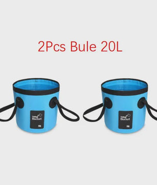 12L/20L Opvouwbare Emmer - Draagbare Wasbak voor Buiten, Auto & Reizen