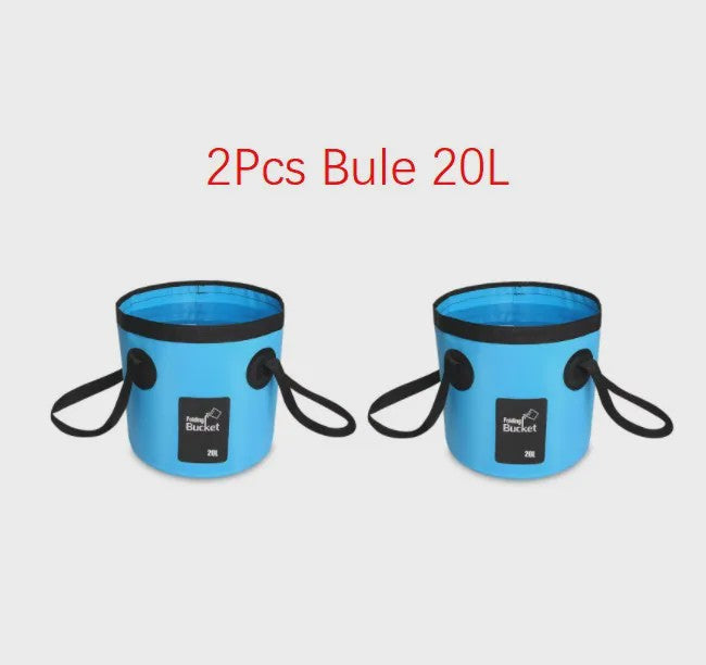 12L/20L Opvouwbare Emmer - Draagbare Wasbak voor Buiten, Auto & Reizen