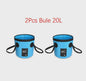 12L/20L Opvouwbare Emmer - Draagbare Wasbak voor Buiten, Auto & Reizen