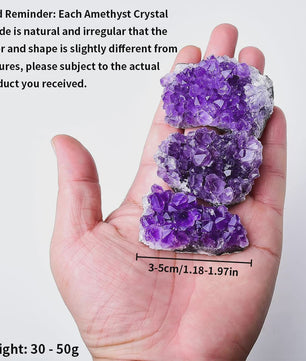 Natuurlijke Amethist Geode Cluster - Ruw Kristal Edelsteen (30-70g)