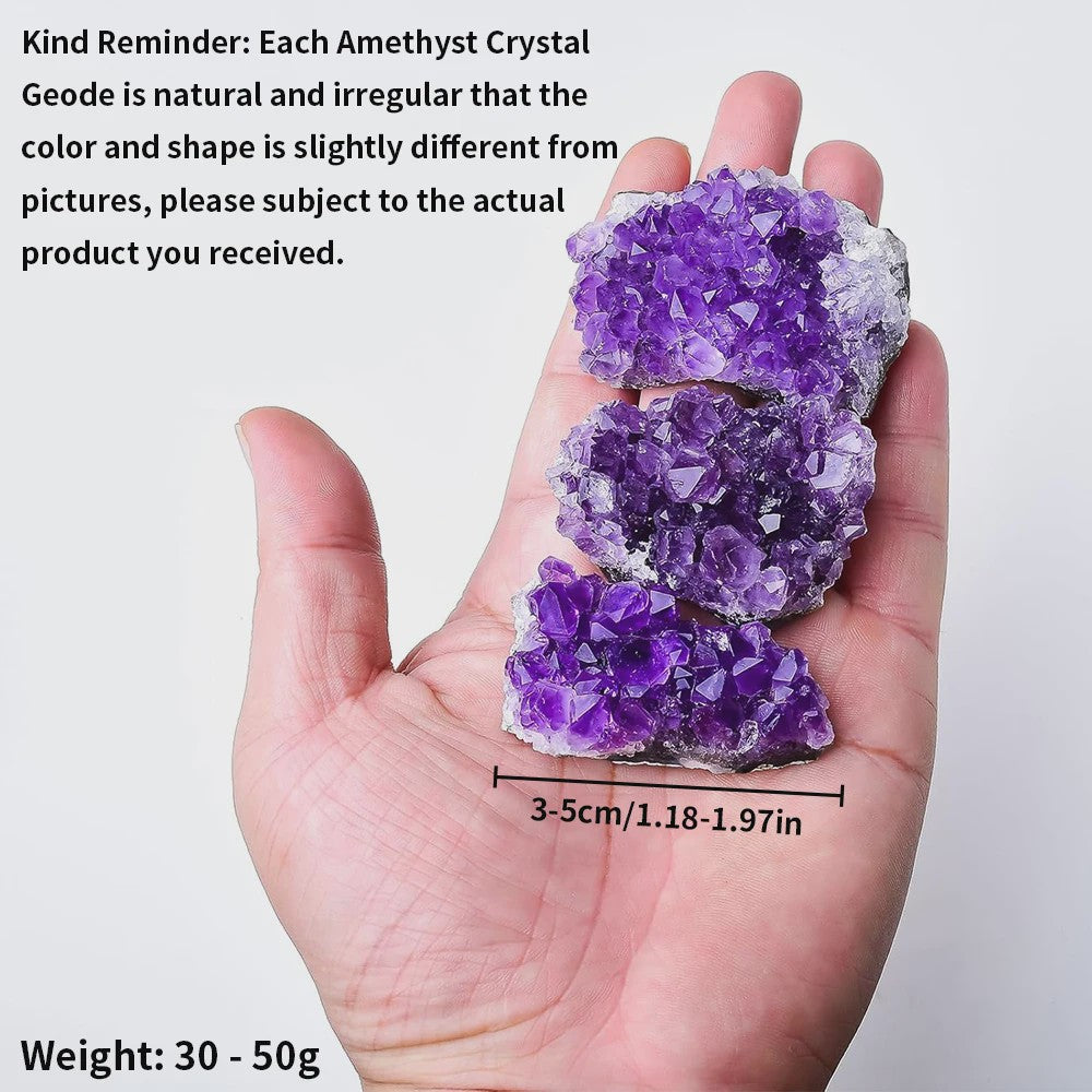 Natuurlijke Amethist Geode Cluster - Ruw Kristal Edelsteen (30-70g)