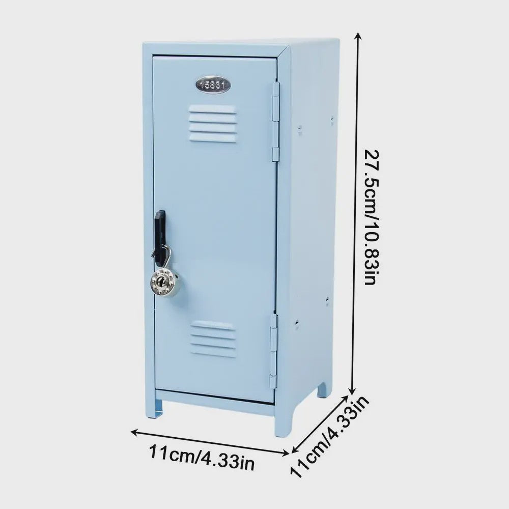 Mini Metal Lockerkastje - Kantoor & Slaapkamer Organizer met Slot