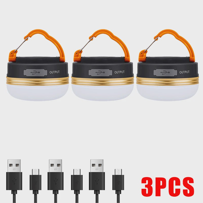 Krachtige 10W USB Oplaadbare Camping Lantaarn - Draagbare Tentlamp met 1200mAh Batterij