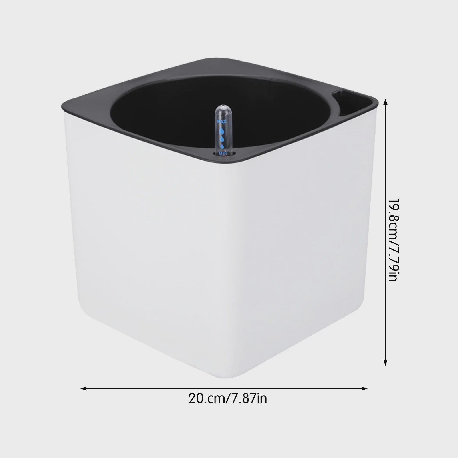 Self Watering Planter Self-watering Pot with Water Level Indicator White Self Watering Planter Modern Decorative Planter Pot