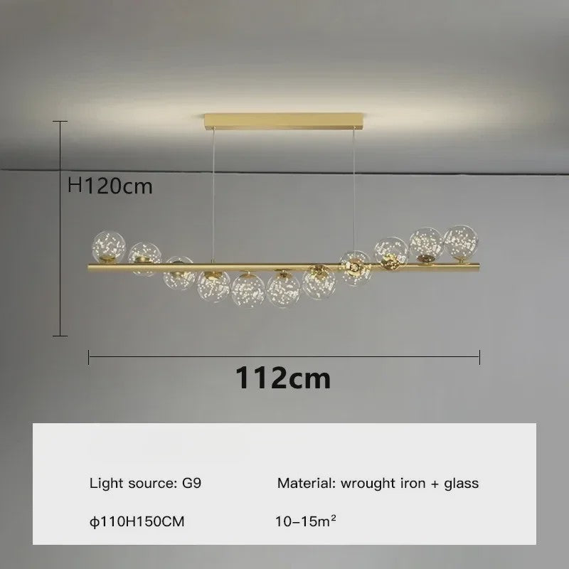 Luxe Scandinavische Plafondlamp met Sterrenlicht - Goudkleurig