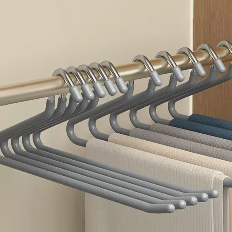 Anti-slip Gansvormige Broekenhanger - Ruimtebesparend Kledingrek voor Garderobe