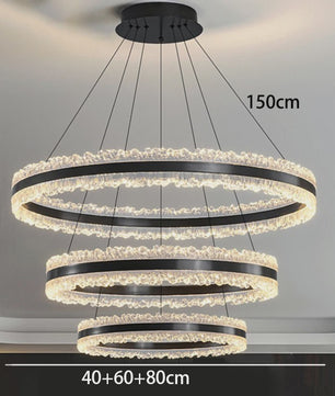Moderne Ovalen Kristallen Plafondlamp - Hanglamp voor Eetkamer & Keuken