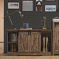 Rustiek Houten Sideboard met Schuifdeuren - Landelijke TV-meubel en Opbergkast
