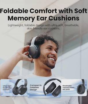 Edifier W820NB Plus Over Ear Koptelefoon: 88u Batterij, ANC, Hi-Res Audio & Bluetooth