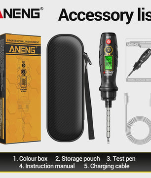 ANENG B22 Spanningsmeter Pen: Non-Contact Detector met LCD & NCV Functie