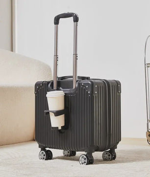 18-inch Trolley Koffer met Bekerhouder - Stijlvol en Praktisch Reisbagage