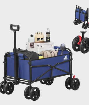 WOLTU Transportkar met Remmen - Opvouwbare Steekwagen voor Tuin, Camping & Strand