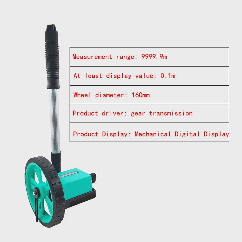 Mechanische Rolmaat met Digitale Weergave - Afstandsmeter 0.1-9999.9m