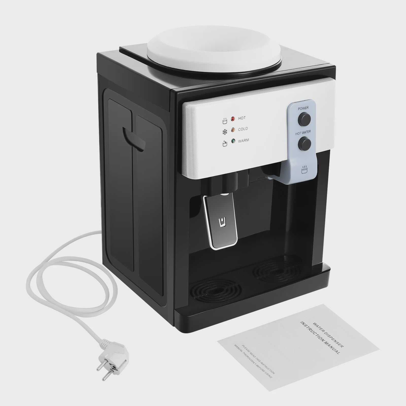 Desktop Water Dispenser met Warm en Koud Water - 500W/75W