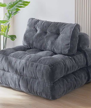 Opvouwbaar Slaapbank Stoel - Comfortabele Lounge Sofa Bed met Kussen