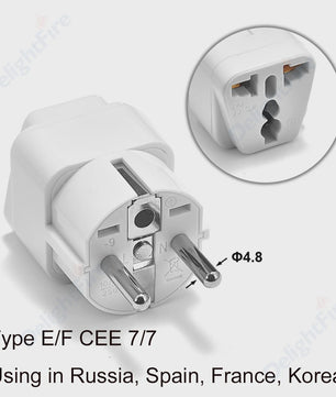 Universele Reisadapter AU/UK/US naar EU Type E/F - Stopcontact Omvormer