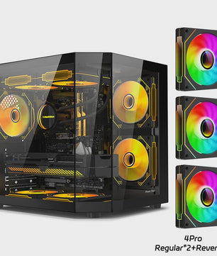 Power Train Star Realm PC Behuizing: Panoramisch Glas & 240mm Waterkoeling