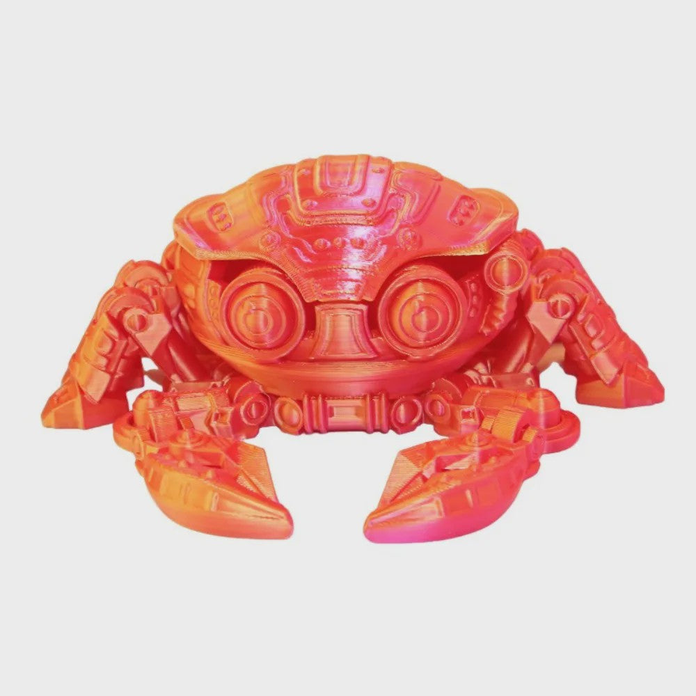 3D Geprinte Mechanische Krab - Beweegbaar Model Speelgoed
