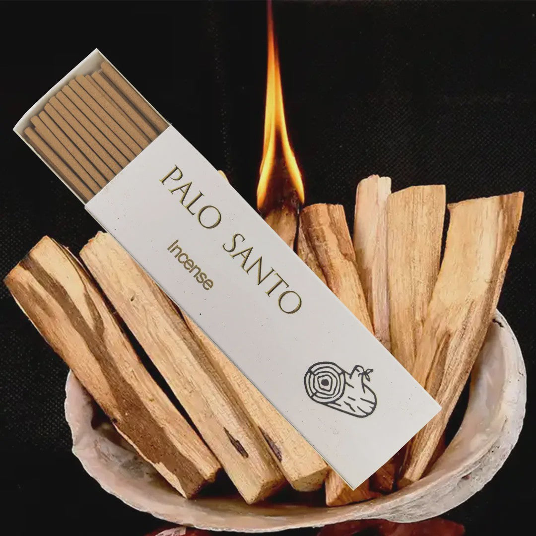Set van 30 Dikke Geurige Rookwaren: Palo Santo, Salie, Ceder & Koffie - Voor Meditatie & Zuivering