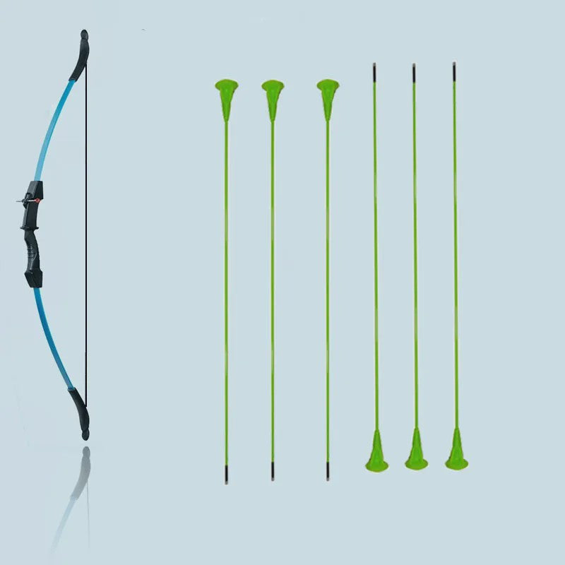Kinder Recurve Boog en Zuignap Pijl Set - Junior Boogschieten Training 15-18lbs 42 inch