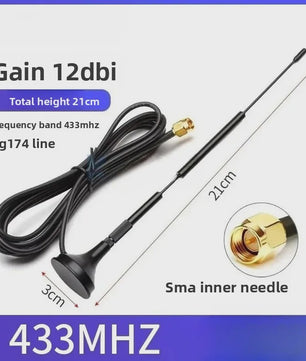 Krachtige Omnidirectionele SMA Antenne 433MHz/470MHz/315MHz met 12dBi Gain en RG174 Kabel