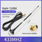 Krachtige Omnidirectionele SMA Antenne 433MHz/470MHz/315MHz met 12dBi Gain en RG174 Kabel