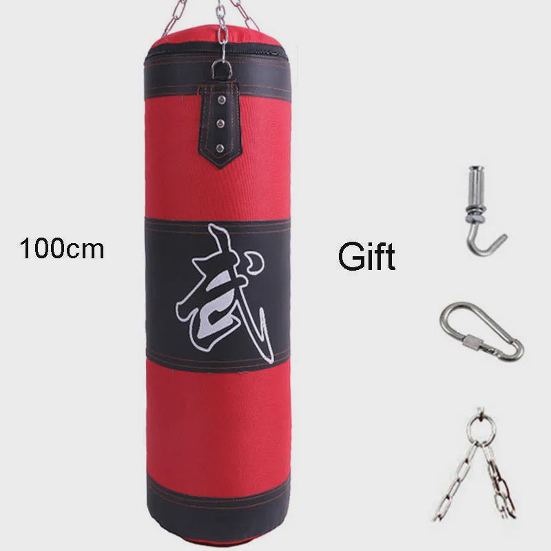 Zware Bokszak met Ketting en Ophanghaak - Ideaal voor Fitness, MMA, Kickboksen