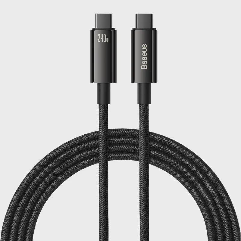 Baseus 240W PD 3.1 USB-C Kabel - Snel Opladen voor MacBook, Samsung, Xiaomi, iPad