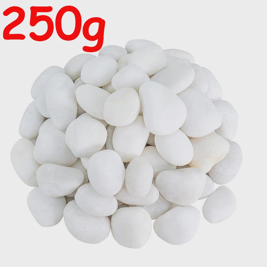 Witte Rivierstenen 2-3cm (250/600g) - Gladde Decoratieve Kiezels voor Aquarium, Terrarium & Planten