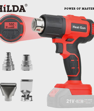 HILDA Accu Hittepistool - Verstelbare Temperatuur & 6 Snelheden - Makita 18V Batterij Compatibel
