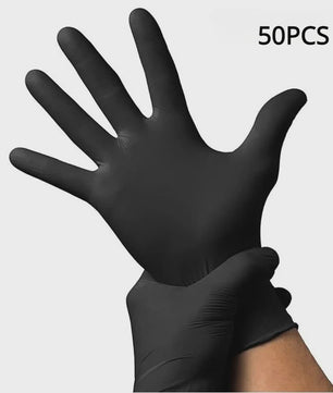 Zwarte Nitril Handschoenen (50/20 Stuks) - Latexvrij, Waterdicht & Duurzaam voor Keuken, Salon & Thuis