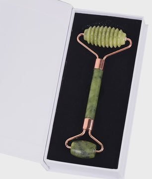 Luxe Jade Gezichtsmassage Roller & Gua Sha Set - Rose Gold