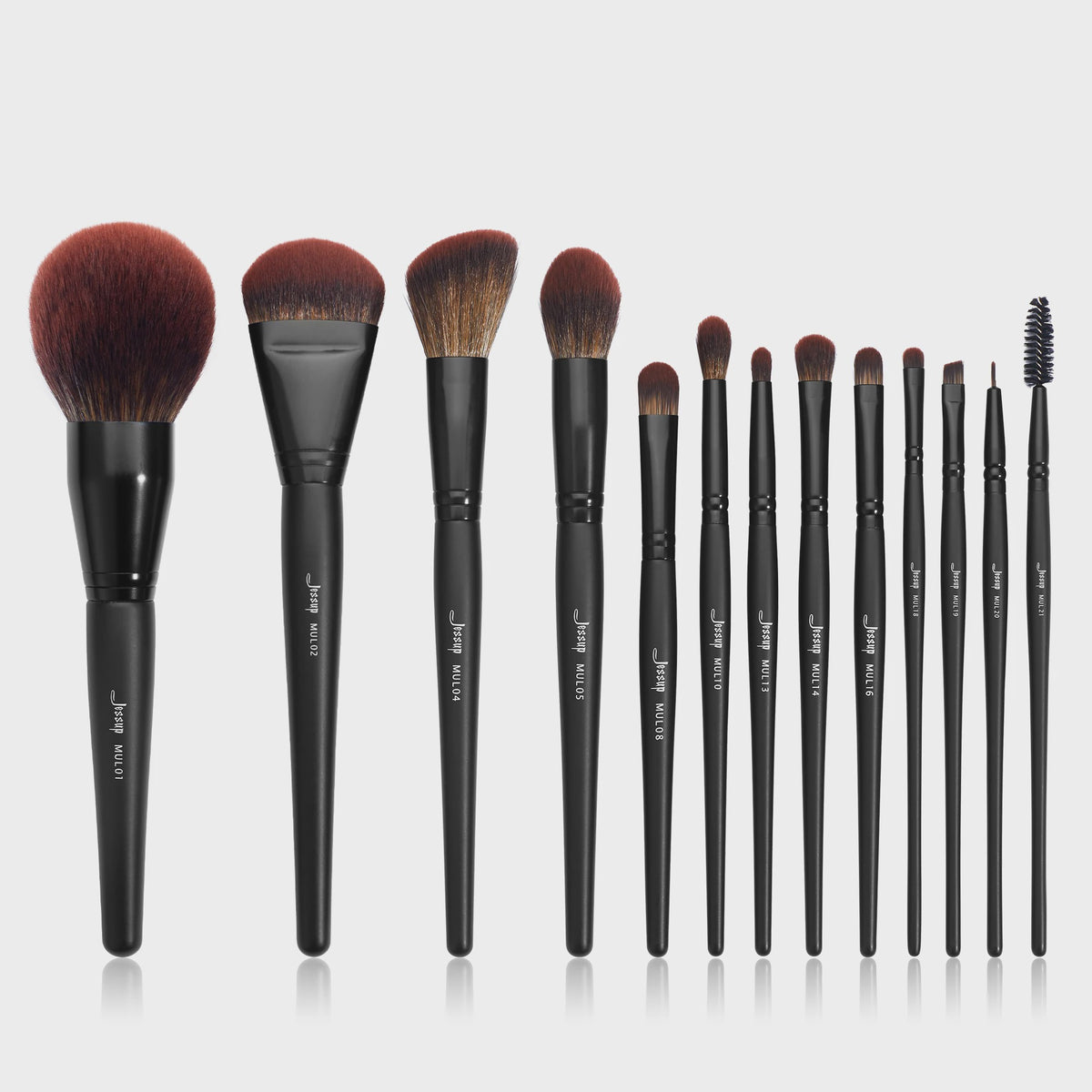 Jessup 14-delige Make-up Kwasten Set: Compleet voor Foundation, Oogschaduw & Contour