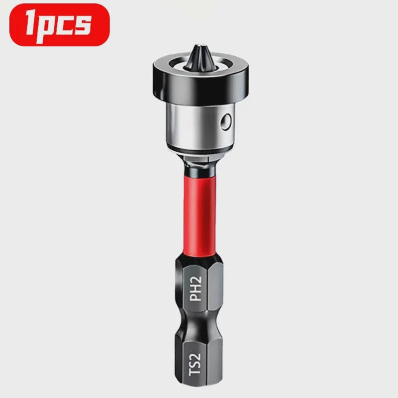Magnetische Schroefzetter Bits PH2 met Verstelbare Aluminium Kraag voor Gipsplaat & Platen