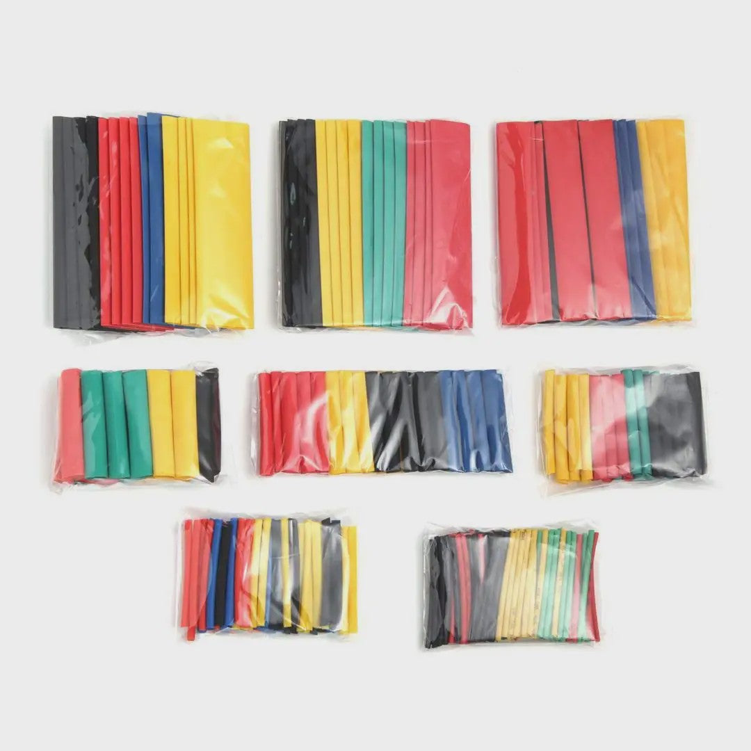Set Hittekrimpbuis 2:1 - Diverse Aantallen (164-800 Stuks) voor Kabelisolatie en Reparatie