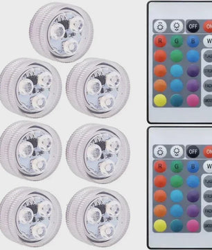 Waterdichte Onderwater LED Verlichting RGB met Afstandsbediening - Kleurveranderend, Batterijgevoed