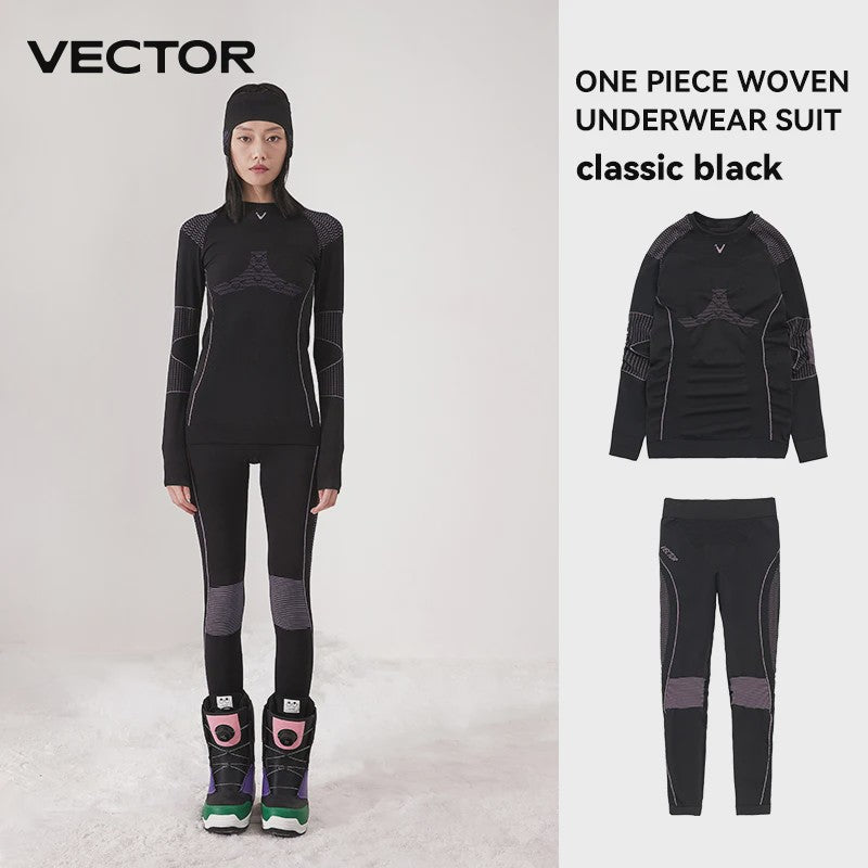VECTOR Thermisch Ondergoed Set Dames Heren - Sneldrogend & Warm