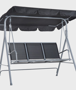 Outsunny Swing Swing garden 3 seater awning adjustable backrest breathable Metal frame load 240 kg 171x108x154 cm