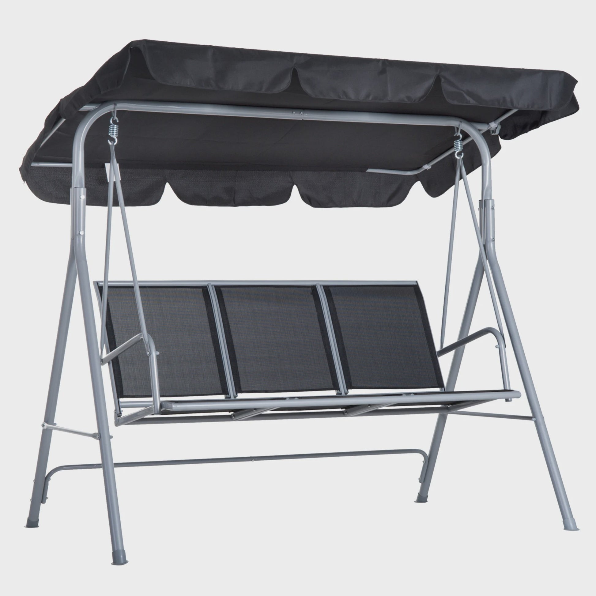 Outsunny Swing Swing garden 3 seater awning adjustable backrest breathable Metal frame load 240 kg 171x108x154 cm