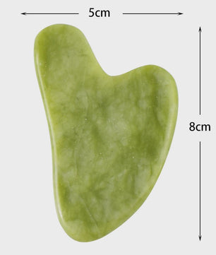 Natuurlijke Jade Gua Sha Schraper & Roller voor Gezichtsmassage - Verstevigende Huidverzorging