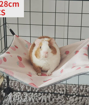 Ademende Zomerhangmat voor Kleine Huisdieren - IJszijde & Kristalfluweel