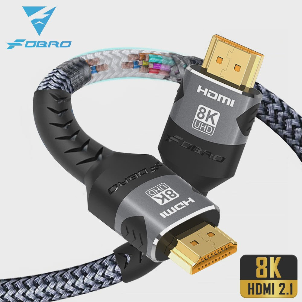 HDMI 2.1 Kabel 8K@60Hz & 4K@120Hz - 48Gbps, eARC, HDR voor PS5, PC, Laptop