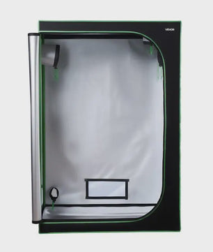 Professionele Kweek Telt 120x60x180 cm - 600D Mylar, Observatievenster & Bodemlade
