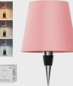 Draadloze Fles Tafellamp met USB, Touch Control & 3 Kleuren - Sfeervolle Verlichting