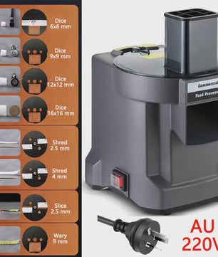 Professionele Elektrische Groentesnijder 3-in-1: Snijden, Raspen & Blokjes