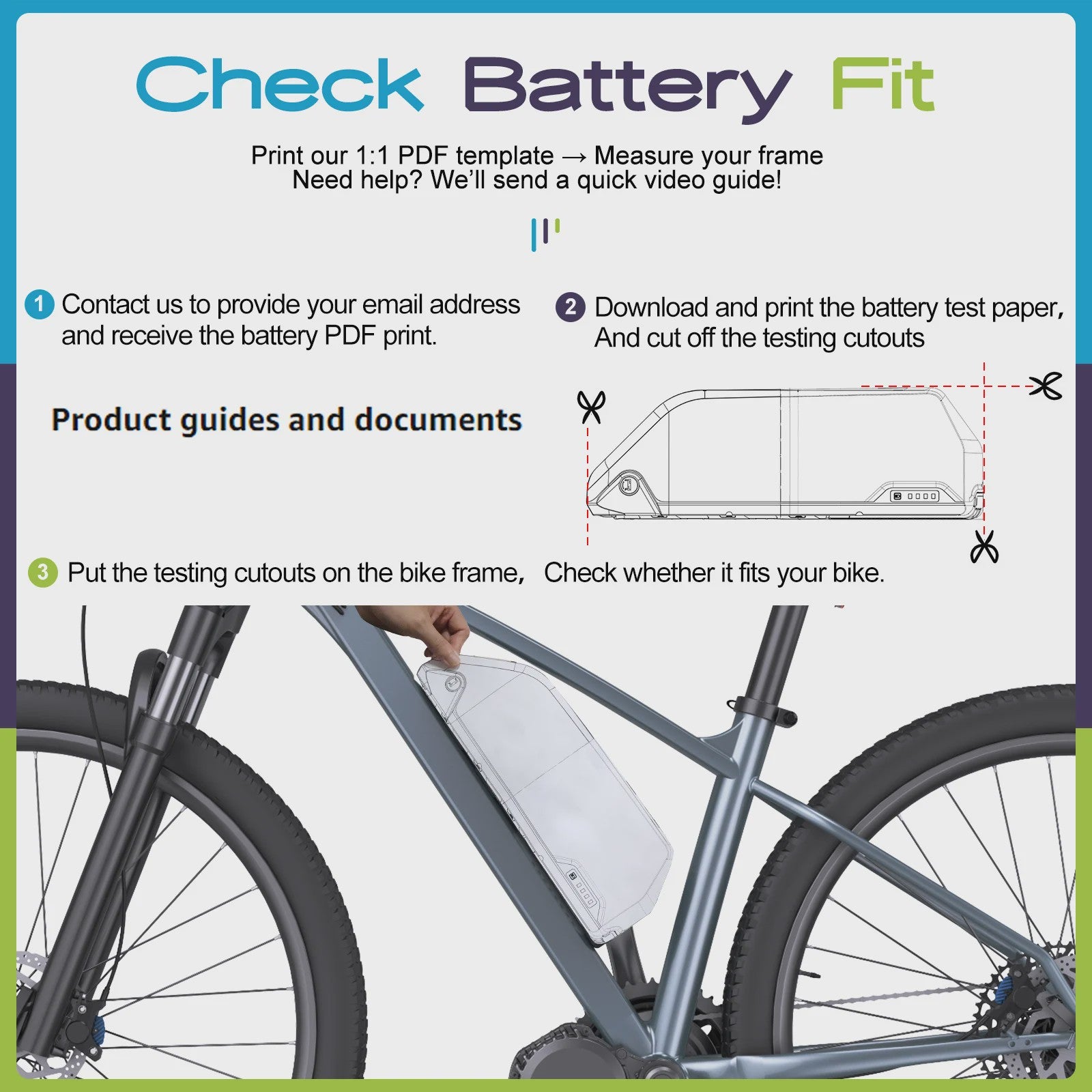 Varstrom E-bike Batterij 36V/48V/52V - Krachtige Lithium Accu met 40A BMS & Lange Levensduur